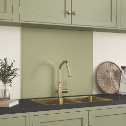 Splashback  Sage Green Self-Adhesive Kitchen Splashback 900mm x 750mm x 6mm