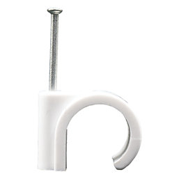 Talon  22mm Nail-In Clips White 100 Pack