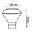 Essentials Nutmeg Prism Cabinet Knob Brushed Nickel 32mm 2 Pieces