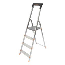 Magnusson Aluminium 1.46m 4 Step Swingback A Frame Step Ladder