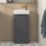 Memo Bathroom Vanity Unit with Basin Matt Dark Grey 397mm x 210mm x 860mm