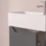Memo Bathroom Vanity Unit with Basin Matt Dark Grey 397mm x 210mm x 860mm