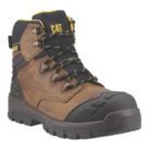 CAT  Size 7  Beige Waterproof Steel Toe Cap Safety Boots