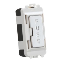 Knightsbridge  13A Grid Fused Spur Polished Chrome