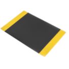 COBA  Anti-Fatigue Floor Mat Black/Yellow 1.5m x 0.9m x 9.5mm