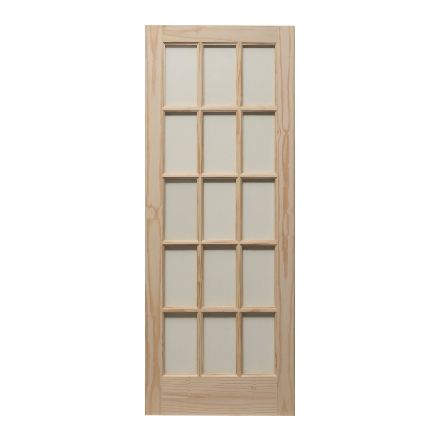 Knotty 15-Clear Light Unfinished Pine Wooden Traditional Internal Door 1981mm x 686mm (922FA)