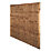 Forest Vertical Board Closeboard  Garden Fencing Panel Dark Brown 6' x 5' 6" Pack of 20