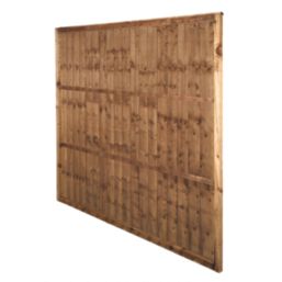 Forest Vertical Board Closeboard  Fence Panels Dark Brown 6' x 5' 6" Pack of 20