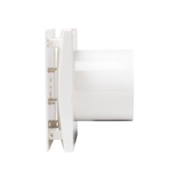 Vent-Axia 477436B 100mm (4") Axial Bathroom Extractor Fan with Humidistat & Timer White 240V