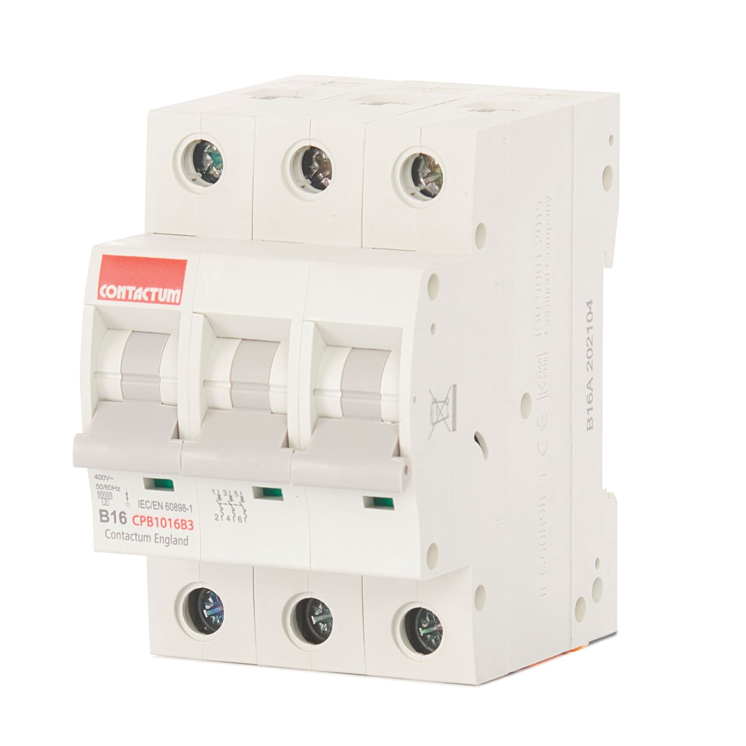 Contactum Defender 16A TP B Curve 3-Phase MCB (922HA)