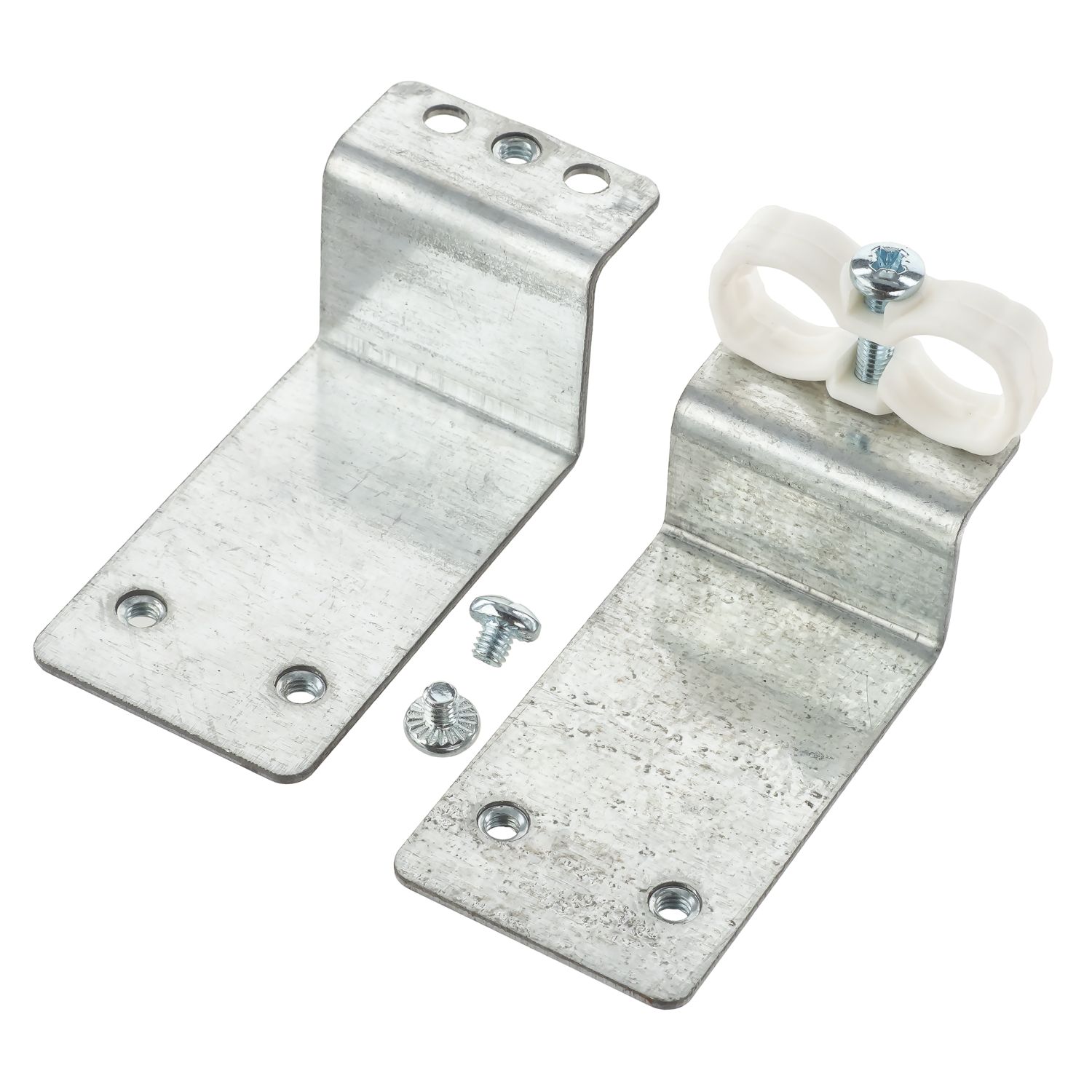 Lewden White Round Twin Mains Tail Clamps 25mm² 2 Pack (922HM)