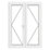 Crystal  White uPVC French Door Set 2090mm x 1490mm