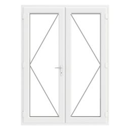 Crystal  White Double-Glazed uPVC French Door Set 2090mm x 1490mm