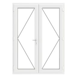 Crystal  White Double-Glazed uPVC French Door Set 2090mm x 1490mm