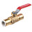 Flomasta  Push-Fit Full Bore 15mm Ball Valve with Red Handle