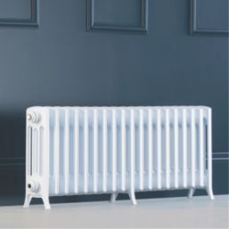 Arroll Edwardian 450mm x 1142mm 3557BTU White Horizontal Designer Radiator