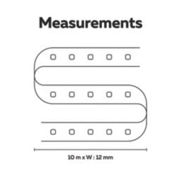 Calex Vista Edge 10m LED Strip Light 24W 1400lm