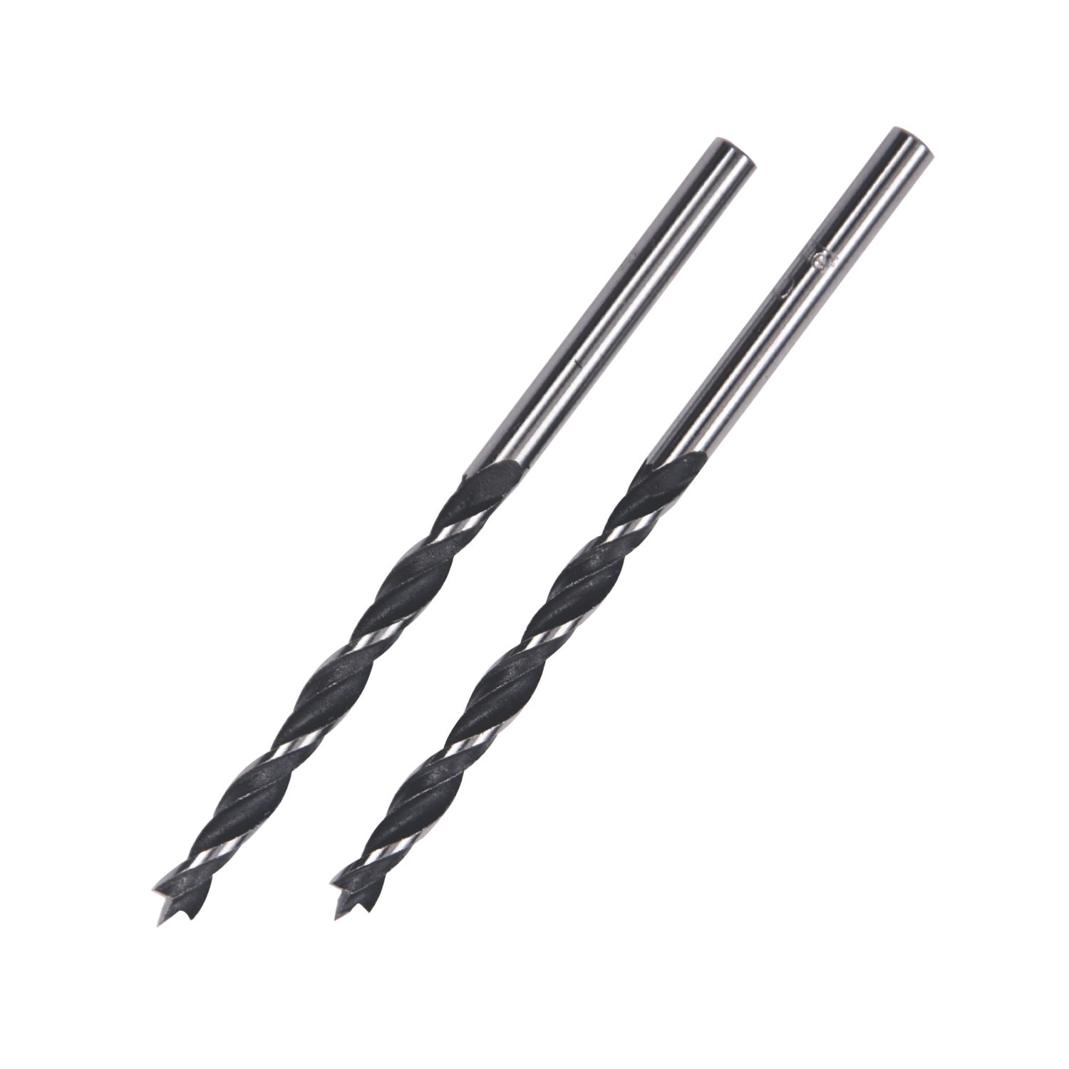 Erbauer Straight Shank Brad Point Wood Drill Bits 4mm x 75mm 2 Pack (922PH)