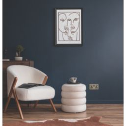 Knightsbridge  13A 2-Gang SP Switched Socket + 4.0A 20W 2-Outlet Type A & C USB Charger Antique Brass with Black Inserts