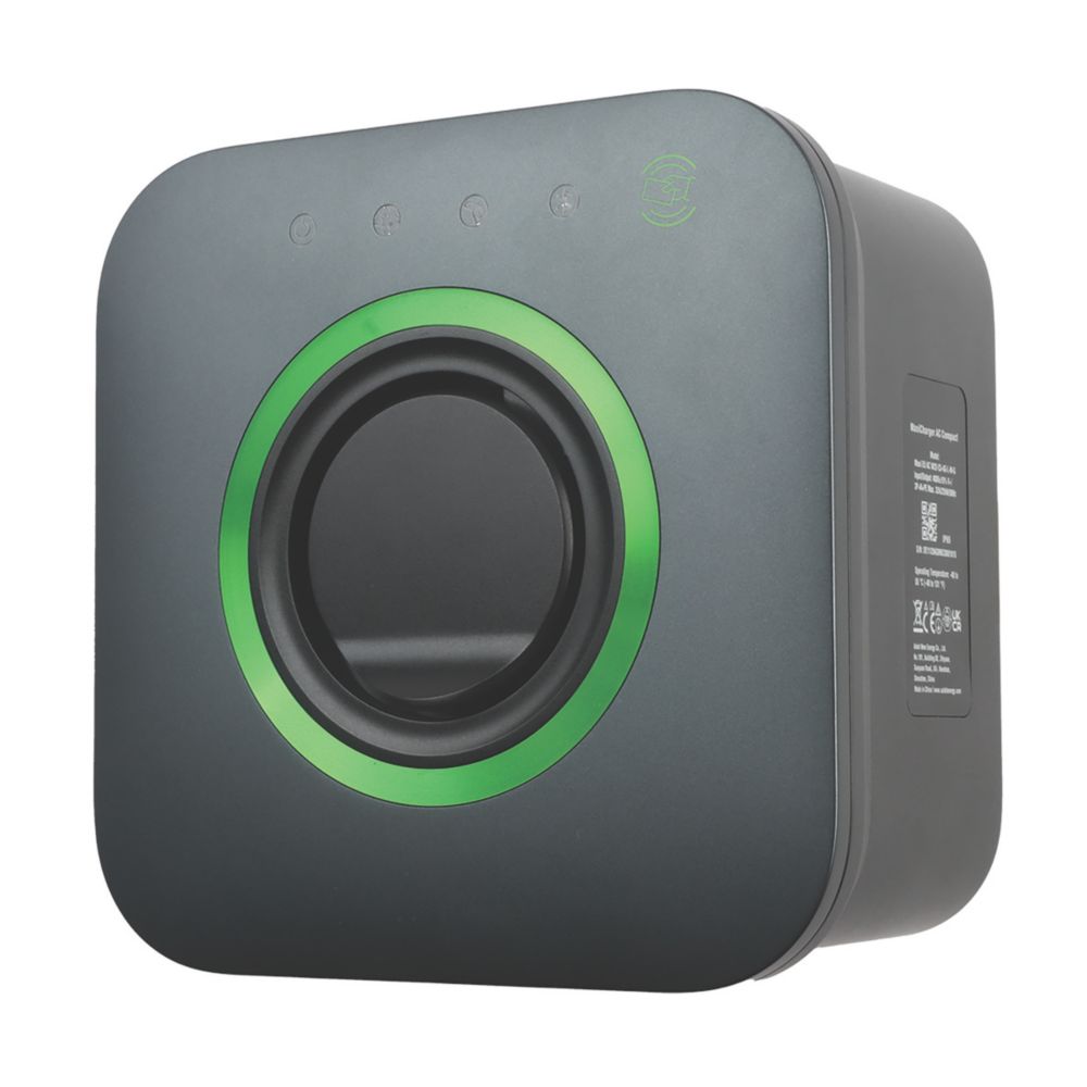 Deta  1 Port 7.4kW  Mode 3 Type 2 Socket Electric Vehicle Charger Black