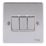 Schneider Electric Ultimate Low Profile 16AX 3-Gang 2-Way Light Switch  Polished Chrome with White Inserts