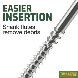 TimbaScrew  Hex Flange Thread Cutting Timber Screws 6.7mm x 150mm 50 Pack