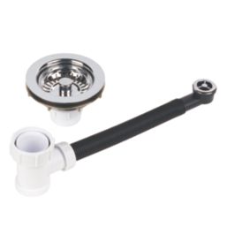 McAlpine 1 Bowl Waste Kit Chrome Plated Brass 1 1/2"