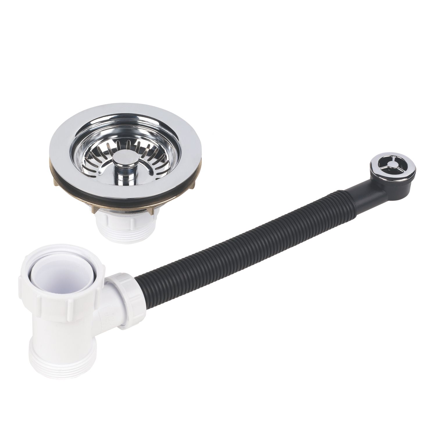 McAlpine 1 Bowl Waste Kit Chrome Plated Brass 1 1/2" (9236P)