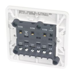 Hager Sollysta WMPS32 10AX 3-Gang 2-Way Light Switch  White