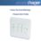 Hager Sollysta WMPS32 10AX 3-Gang 2-Way Light Switch  White