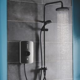 Triton Amala DuElec Black 9.5kW  Electric Shower with Diverter