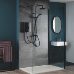 Triton Amala DuElec Black 9.5kW  Electric Shower with Diverter