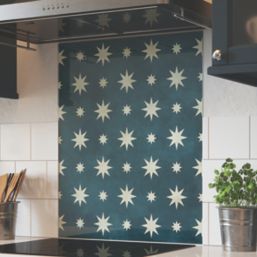 House Beautiful Jasper Indigo Kitchen Splashback 900mm x 750mm x 6mm
