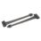 Hardware Solutions Antique Black Straight Heavy Duty Iron Hinges 110mm x 450mm x 45mm