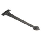 Hardware Solutions Antique Black Straight Heavy Duty Iron Hinges 110mm x 450mm x 45mm