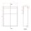 Alaska Bathroom Fitted Furniture Pack LH Vanity with Basin White Gloss 1244mm x 355mm x 997mm