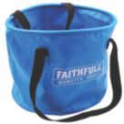 Faithfull FAI12LBUCKET PVC Waterproof Collapsible Bucket Blue 12Ltr