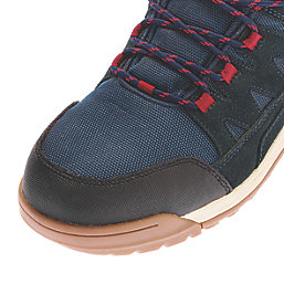 Site Scoria   Safety Trainers Navy Blue & Red Size 11
