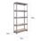 RB Boss Fastlok UDL/GALV 5-Tier Metal Garage Shelving Unit 900mm x 450mm x 1800mm
