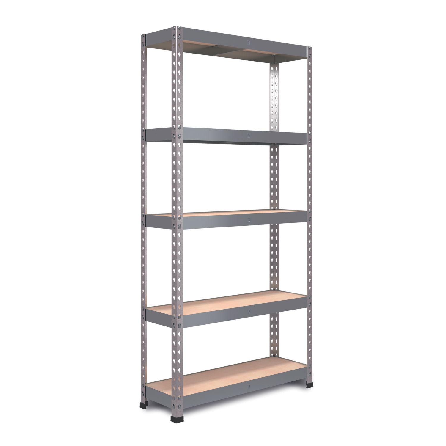 RB Boss Fastlok UDL/GALV 5-Tier Metal Garage Shelving Unit 900mm x 450mm x 1800mm (923TW)