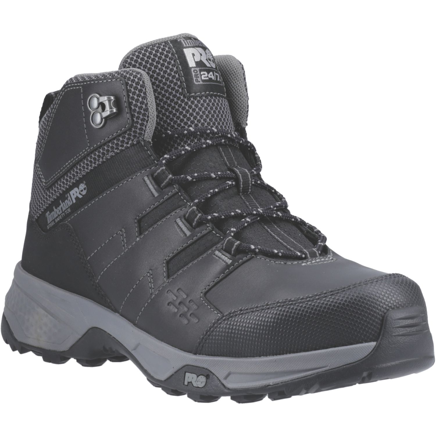Timberland Pro Switchback LT Size 9 Black Steel Toe Cap Safety Boots (923VU)