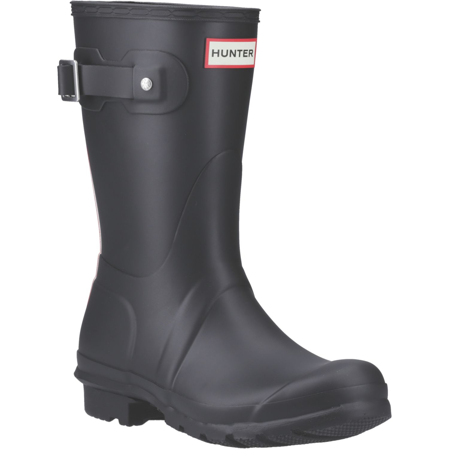 Hunter Original Short Size 7 Womens Black Non Safety Wellies (923YG)