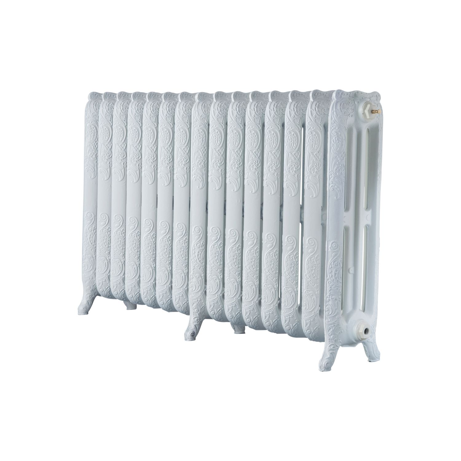 Arroll 760mm x 1234mm 7370BTU White Cast Iron 3 Column Radiator (9240P)