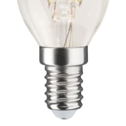 LAP  E14 Candle LED Light Bulb Clear 470lm 2.9W 4 Pack