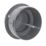 FloPlast  Push-Fit Screwed Access Cap Anthracite Grey 110mm