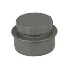FloPlast  Push-Fit Screwed Access Cap Anthracite Grey 110mm