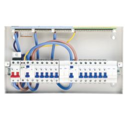 Deta  22-Module 11-Way Populated High Integrity Dual RCD Consumer Unit with SPD
