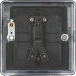 Knightsbridge  10AX 1-Gang 2-Way Light Switch  Matt Black with Black Inserts