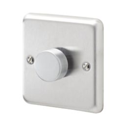 MK Contoura 1-Gang 2-Way  Dimmer  Brushed Stainless Steel