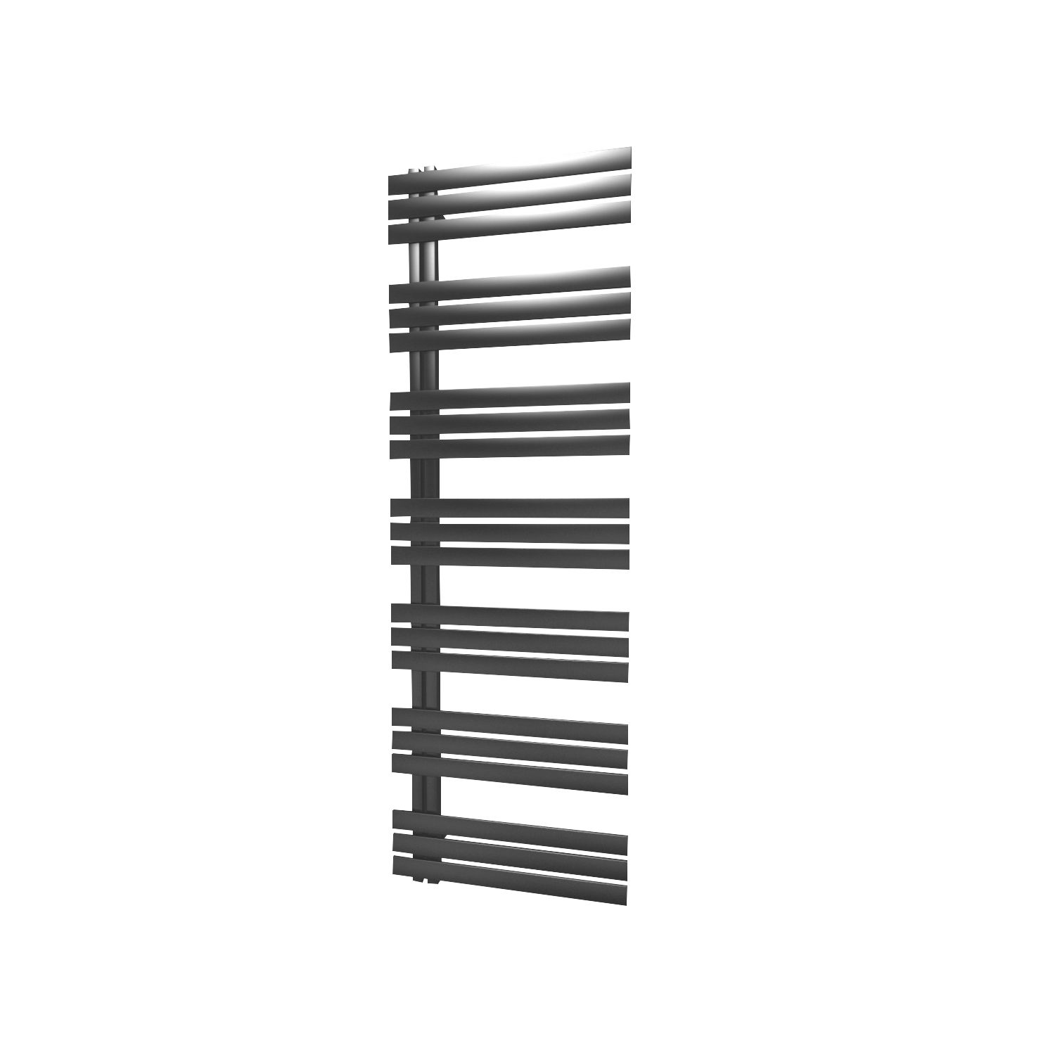 Towelrads 1800mm x 500mm 2422BTU Black Flat Designer Towel Radiator (924RY)